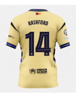 Moške Nogometnih dresov Barcelona Marcus Rashford #14 Gostujoči 2025-26 Kratki rokavi Moške Nogometnih dresov Barcelona Marcus Rashford #14 Gostujoči 2025-26 Kratki rokavi